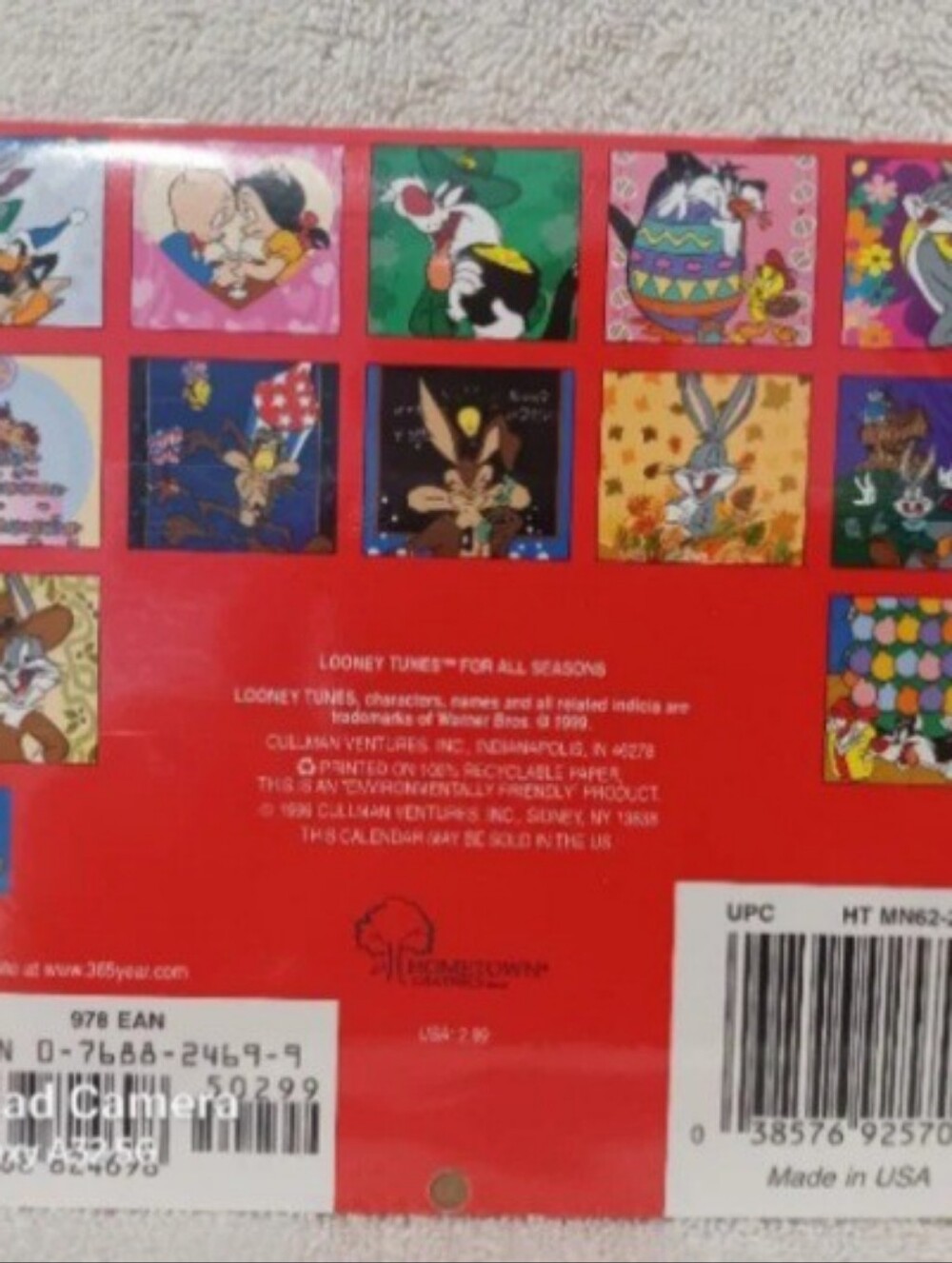 Vintage Looney tunes for all seasons mini calendar - Picture 3 of 8